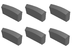 K0、K10型用于鑲制一字型硬質(zhì)合金釬頭用釬片